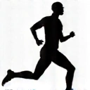 Icono de una persona corriendo, simbolizando nutrición deportiva