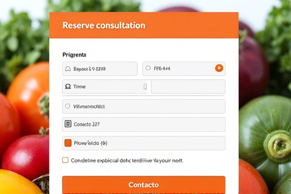 Nutricionista explicando un plan de dieta a un cliente.